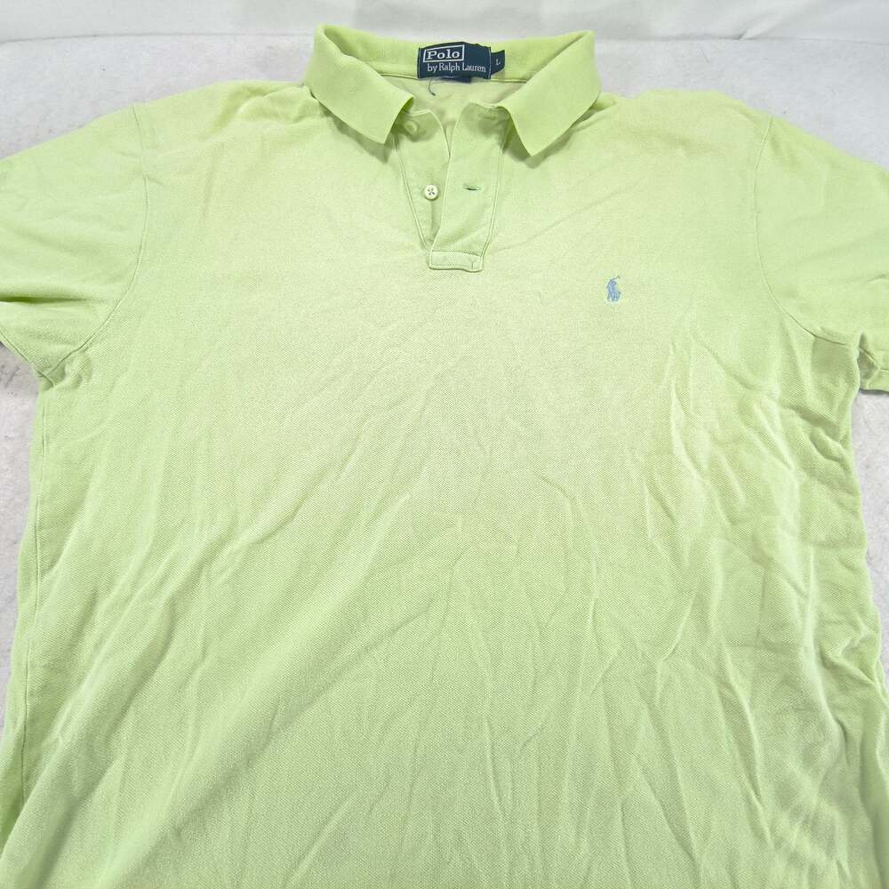 Polo by Ralph Lauren Short Sleeve Collared Polo Shirt Mens Size Large L Green